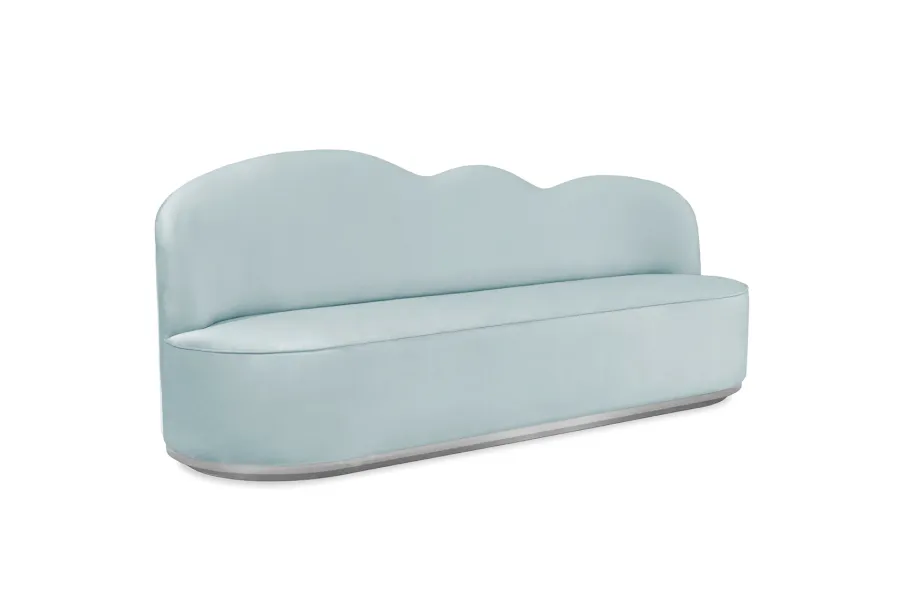 obrazek 1 Błękitna dziecięca sofa w kształcie chmury