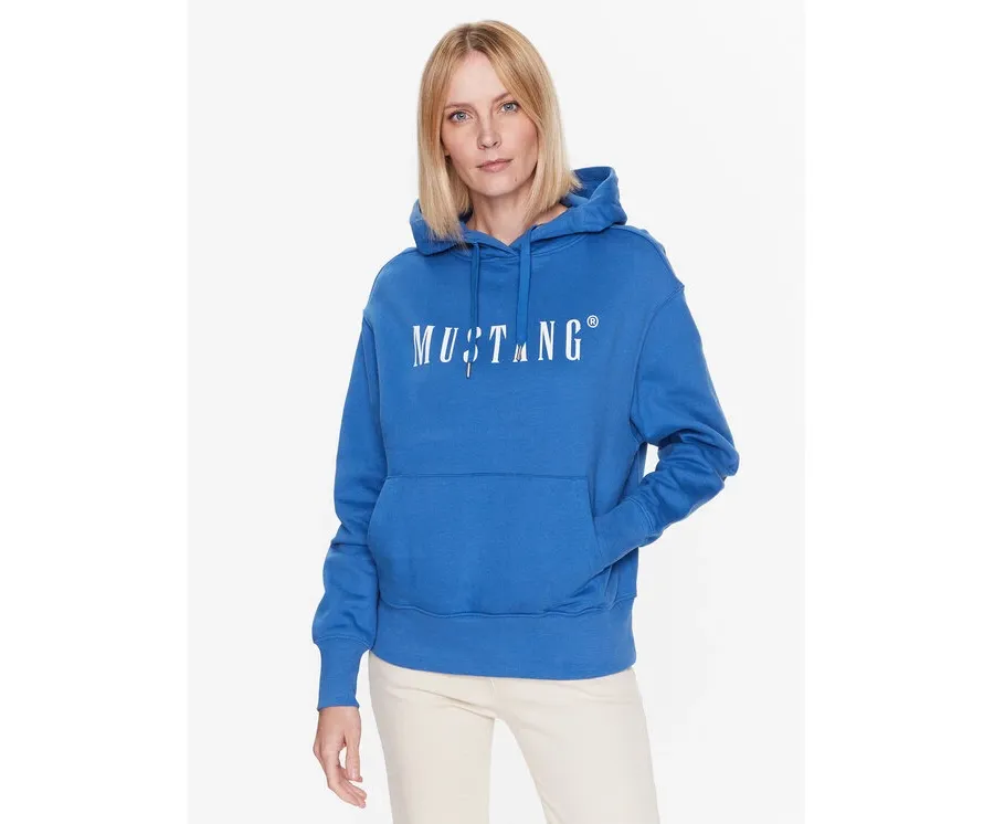 obrazek 1 Mustang Bluza Bianca 1013572 Niebieski Regular Fit