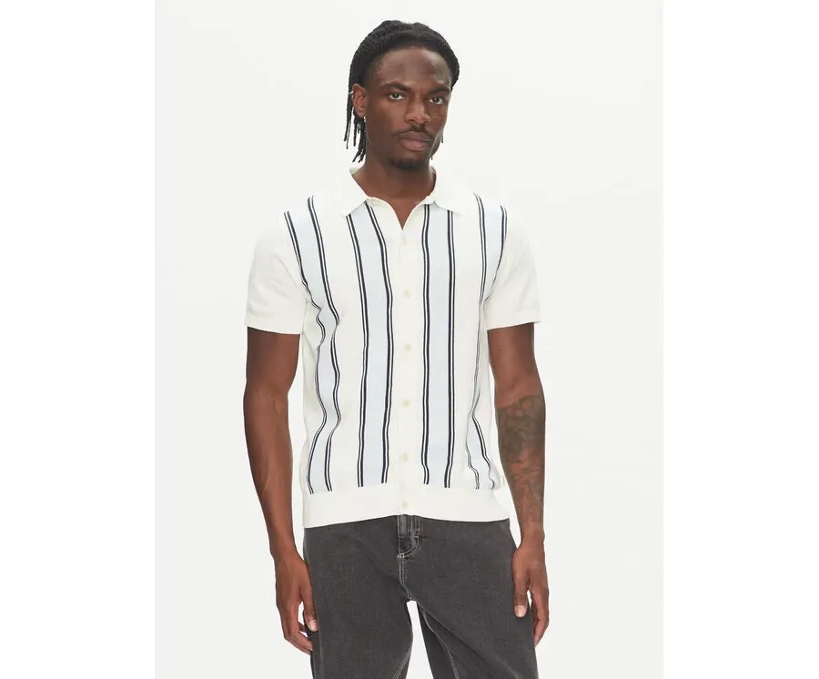 obrazek 1 Lindbergh Kardigan 30-804062 Biały Relaxed Fit