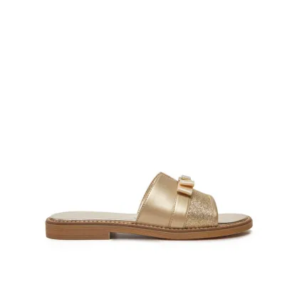 Zdjęcie Tommy Hilfiger Klapki Sandal T4A2-33942-0572 S Złoty