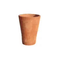 Picture Modern garden vase 60 cm with a conical shape - Goti Terrecotte