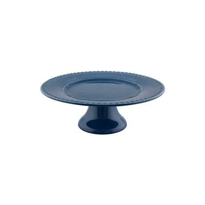 Zdjęcie Wzorzysta patera ceramiczna do ciast - Bordallo Pinheiro
