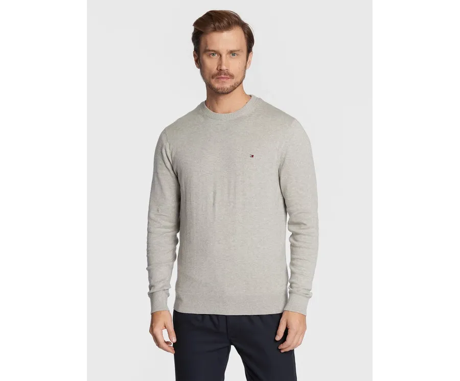 obrazek 1 Tommy Hilfiger Sweter MW0MW28046 Szary Regular Fit