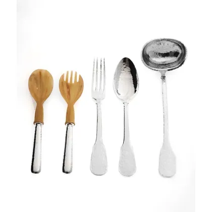 Zdjęcie Stylowy włoski zestaw sztućców platerowanych srebrem – Pampaloni